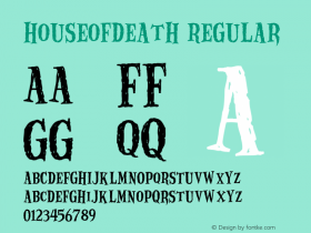 HouseofDeath Regular 001.000 Font Sample