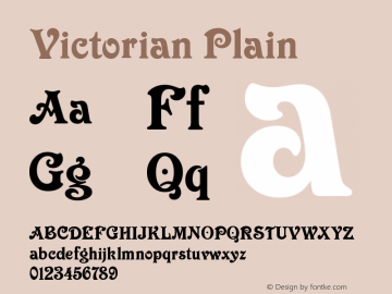VictorianPlain Version 001.000图片样张