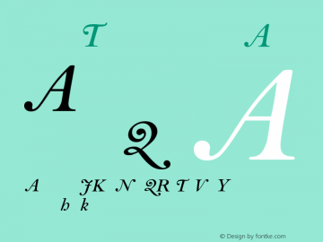 Bell MT Semi Bold Italic Alt Version 001.004 Font Sample