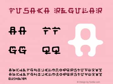Fusaka Version 001.000 Font Sample