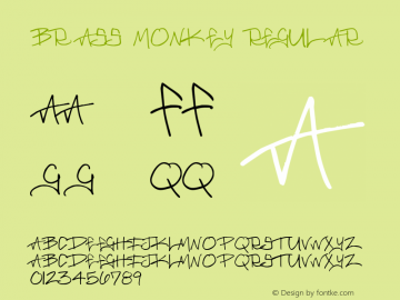Brass Monkey Regular 2.0 Font Sample