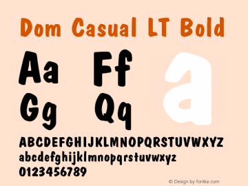 Dom Casual Lt Font Dom Casual Lt Bold Font Domcasuallt Bold Font