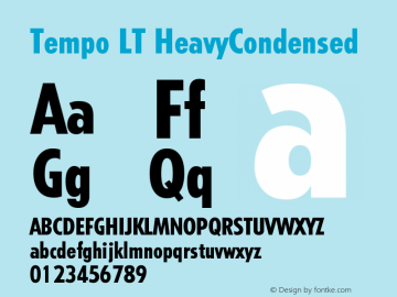 Tempo LT Heavy Condensed Version 006.000图片样张