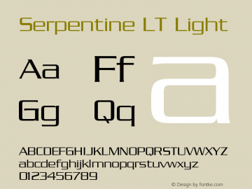 Serpentine LT Light Version 006.000图片样张