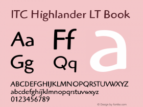 ITC Highlander LT Book Version 006.000图片样张