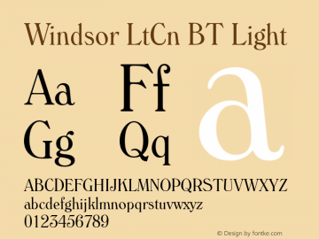 Windsor LtCn BT Light mfgpctt-v1.52 Thursday, January 14, 1993 10:29:23 am (EST) Font Sample