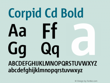 Corpid Cd Bold Version 001.000图片样张