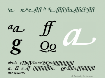 SabonNext LT Demi Italic Alternate Version 001.000图片样张