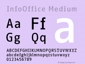 InfoOffice-Medium Version 001.000 Font Sample