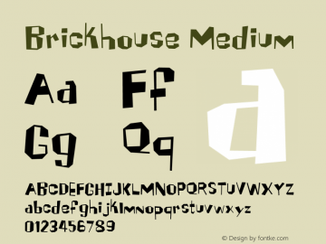 Brickhouse 001.000 Font Sample