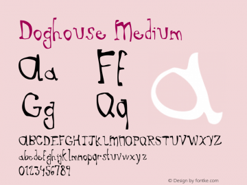 Doghouse 001.000 Font Sample