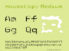 HouseCopy 001.000 Font Sample