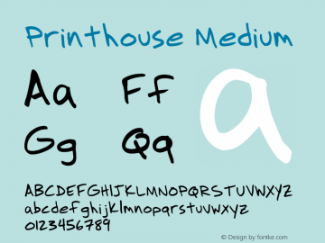 Printhouse 001.000 Font Sample