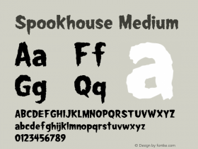 Spookhouse 001.000 Font Sample