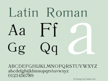 Latin Roman Version 37 - 20.08.2006图片样张