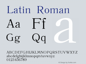 LatinS Roman Version 37 - 7.09.2006图片样张