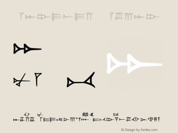 Ugaritic Version 1.00 July 11, 2006, initial release图片样张