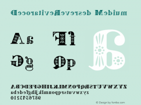 Decorative Reversed Version 001.000 Font Sample