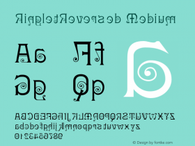 RingletReversed Version 001.000 Font Sample