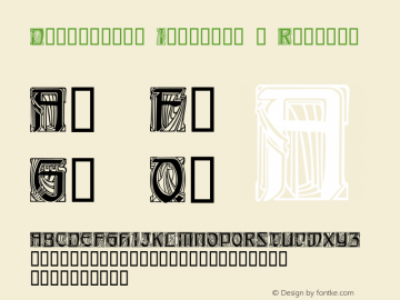 Decorative Initials 4 Regular Macromedia Fontographer 4.1 30-7-99 Font Sample