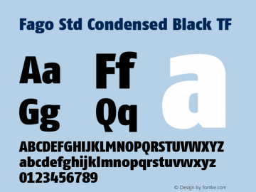 FagoStd-CnBkTF 004.301 Font Sample