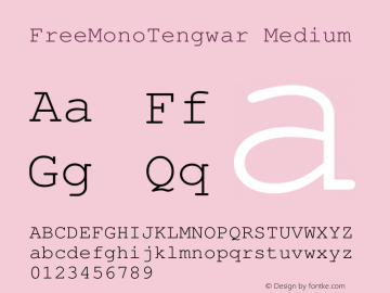 FreeMonoTengwar Version 2010-01-20 Font Sample