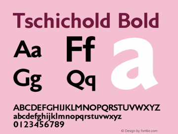 Tschichold-Bold 001.000 Font Sample