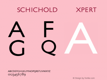 Tschichold-Expert 001.000 Font Sample