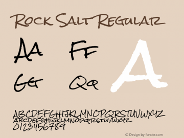 Rock Salt Regular Version 1.001图片样张