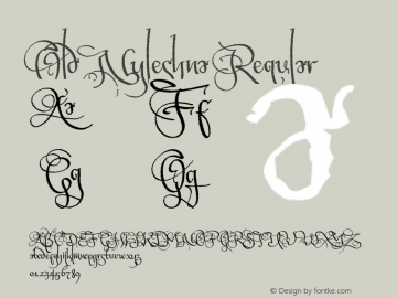 OldNyleshna-Regular Version 1.001 Font Sample