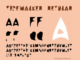 Sidewalker Regular Version 001.000 Font Sample