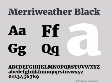 Merriweather Black Version 1.584; ttfautohint (v1.5) -l 6 -r 36 -G 0 -x 10 -H 350 -D latn -f cyrl -w 