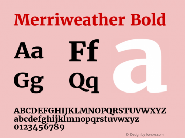 Merriweather Bold Version 1.584; ttfautohint (v1.5) -l 6 -r 36 -G 0 -x 10 -H 350 -D latn -f cyrl -w 