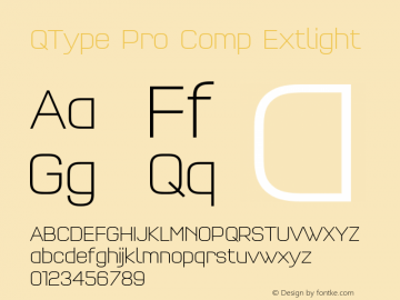 QTypePro-CompExtlight Version 7.504; 2010; Build 1021 Font Sample