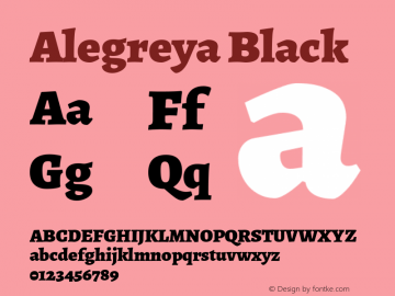 Alegreya Black Version 1.004图片样张