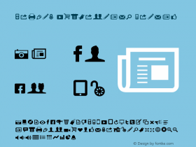 Modern Pictograms Normal 1.000图片样张