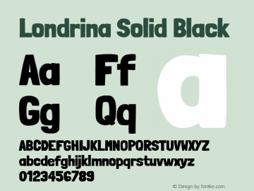 Londrina Solid Black Version 1.002 Font Sample