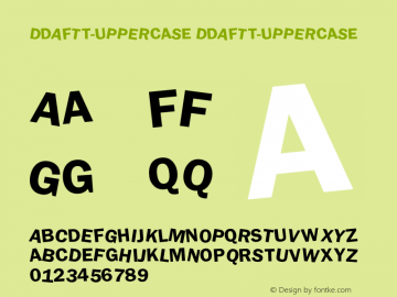 dDAFTt-UPPERcase dDAFTt-UPPERcase Version 1.01图片样张