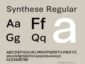 Synthese-Regular Version 2.001图片样张