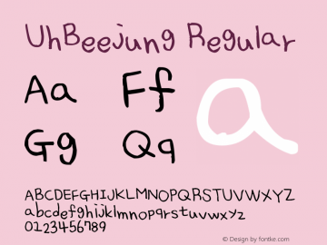 UhBeejung Version 1.00 February 6, 2012, initial release图片样张