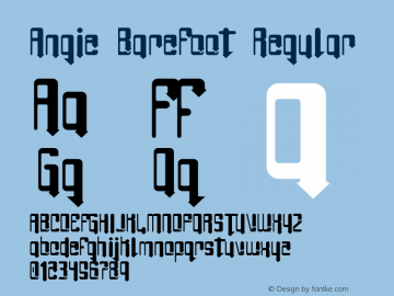 Angie BareFoot Regular 1.0² - 10/12/98图片样张
