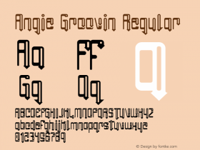 Angie Groovin Regular v3.0 - 7/10/10 Font Sample