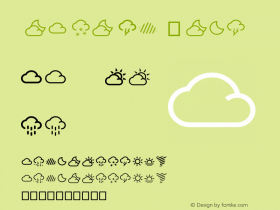 WeatherIcons Version 001.000图片样张