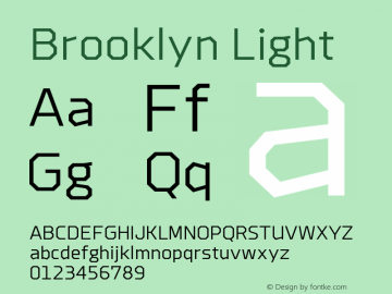 Light 1.000 Font Sample