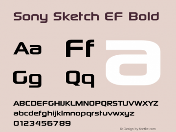 Sony Sketch EF Bold 2.0.5图片样张