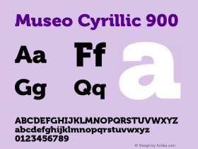 MuseoCyrillic-900 Version 2.029;com.myfonts.exljbris.museo-cyrillic.900.wfkit2.3SH7图片样张