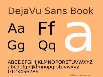 DejaVu Sans Version 2.34图片样张