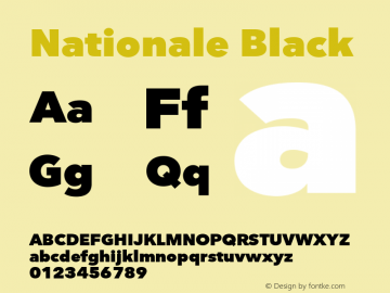 Nationale Black Regular Version 1.002图片样张