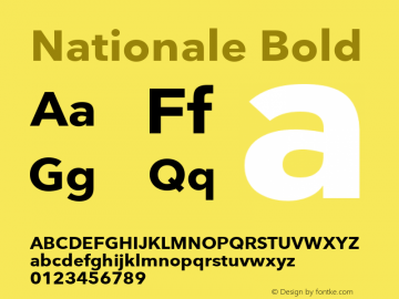 Nationale Bold Version 1.002图片样张