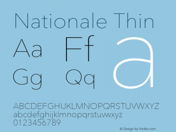 Nationale Thin Regular Version 1.002图片样张